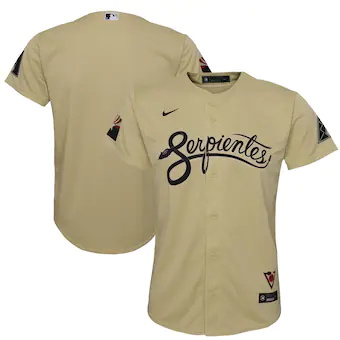 youth nike gold arizona diamondbacks city connect replica j